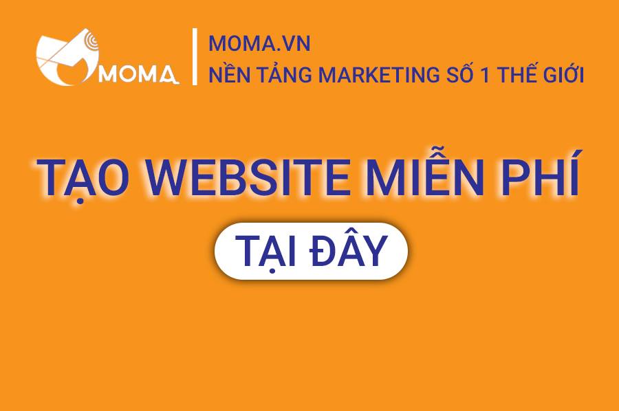 Nền tảng tạo website marketing miễn phí Moma.vn