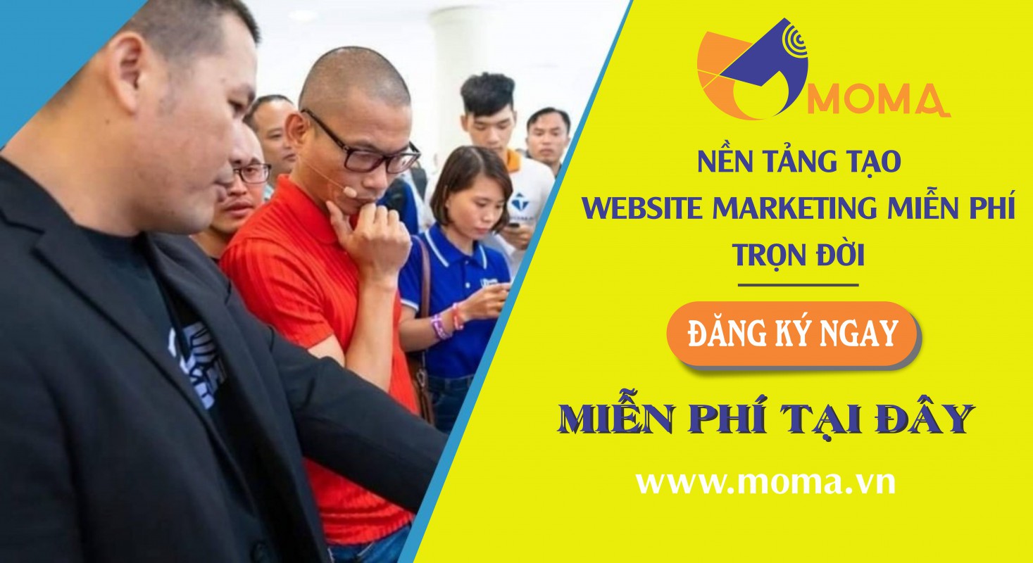Nền tảng tạo website marketing miễn phí Moma.vn