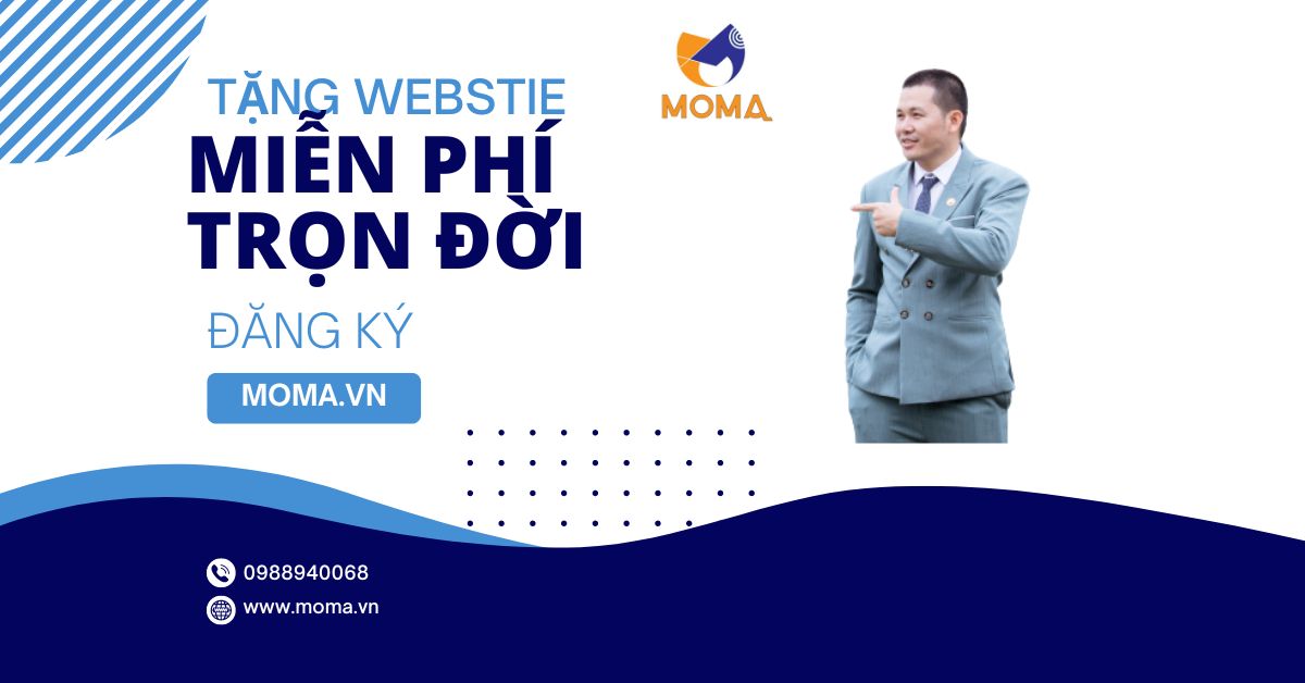 Thiết kế web cho doanh nghiệp miễn phí - moma.vn